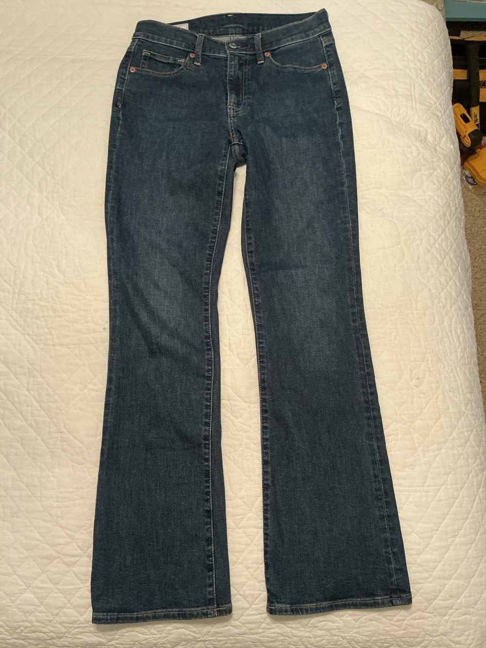 GAP Baby Boot Mid Rise Dark Blue Jeans Women’s 6, 31”inseam